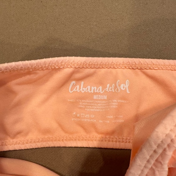 Cabana Del Sol Peach Bikini - Size Medium - NWT - Picture 6 of 9